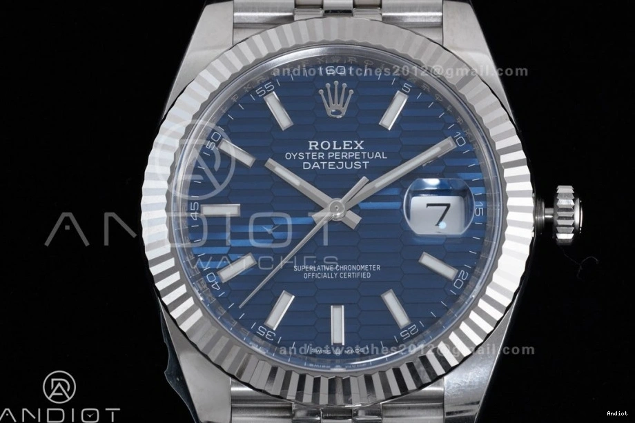 SH3235 1:1 on Edition Clean 41 126334 DateJust 904L Blue Bracelet Dial Jubilee Best Textured Steel 0324
